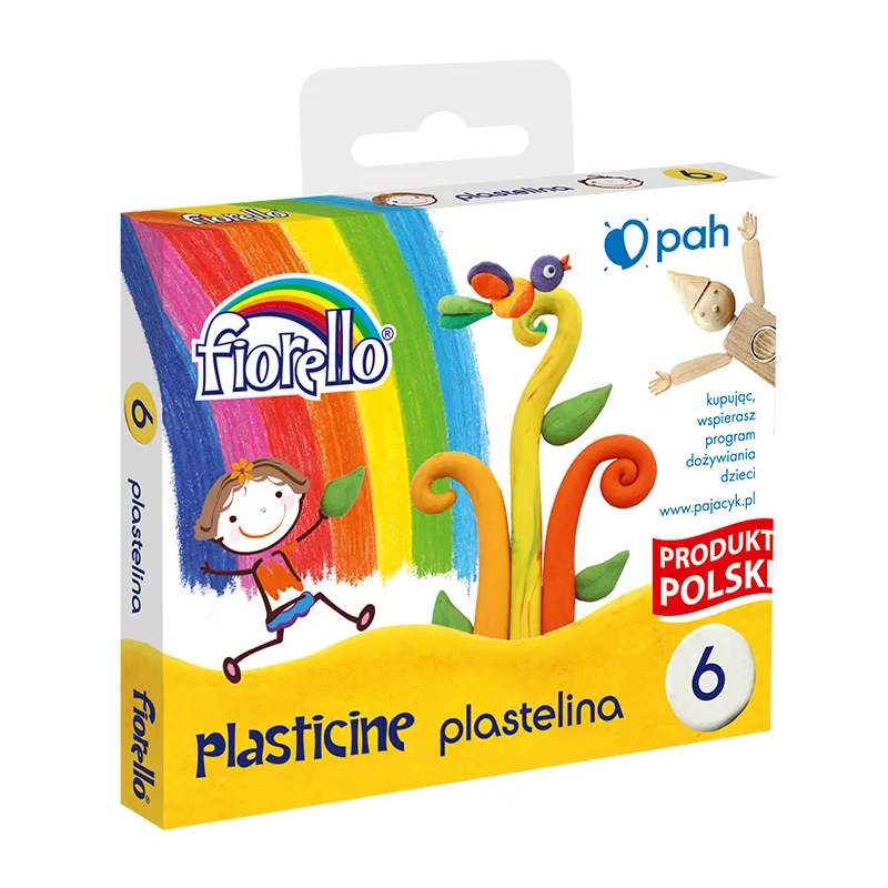 Plastilina Fiorello 170-1430, set 6 culori