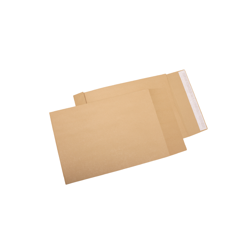 Plic cu burduf C4T GPV 105936, kraft, 120g/mp, 229x324x30mm, siliconic