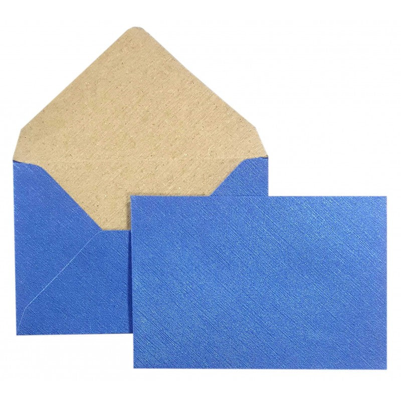 Plic color C7L CNX, albastru metalizat, 120g/mp, 75x110mm, set 10 buc