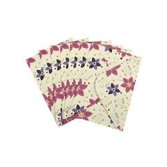 Plic color CNX, diverse culori, 110x160mm, model cu flori, set 10 buc