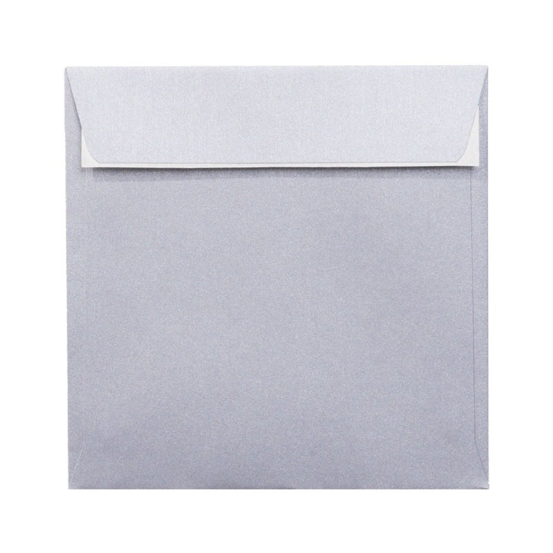Plic color PC1616AG, argintiu, 120g/mp, 160x160mm, autoadeziv, set 25 buc