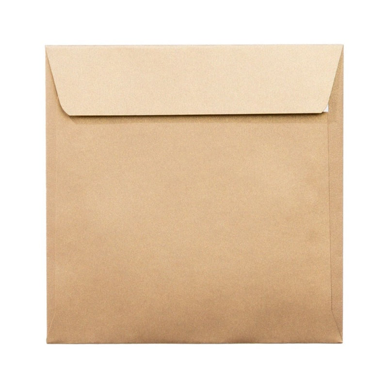 Plic color PC1616AU, auriu, 120g/mp, 160x160mm, autoadeziv, set 25 buc