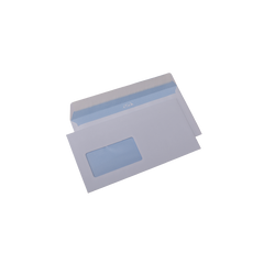 Plic cu fereastra DL GPV 122353, alb, 80g/mp, 110x220mm, siliconic, cu fereastra stanga, cutie 1000 buc