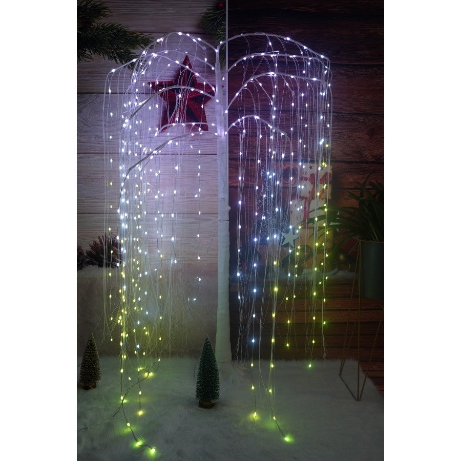 Pom decorativ cu leduri, Kadeny, tip salcie, 400 Led, 2.1 M
