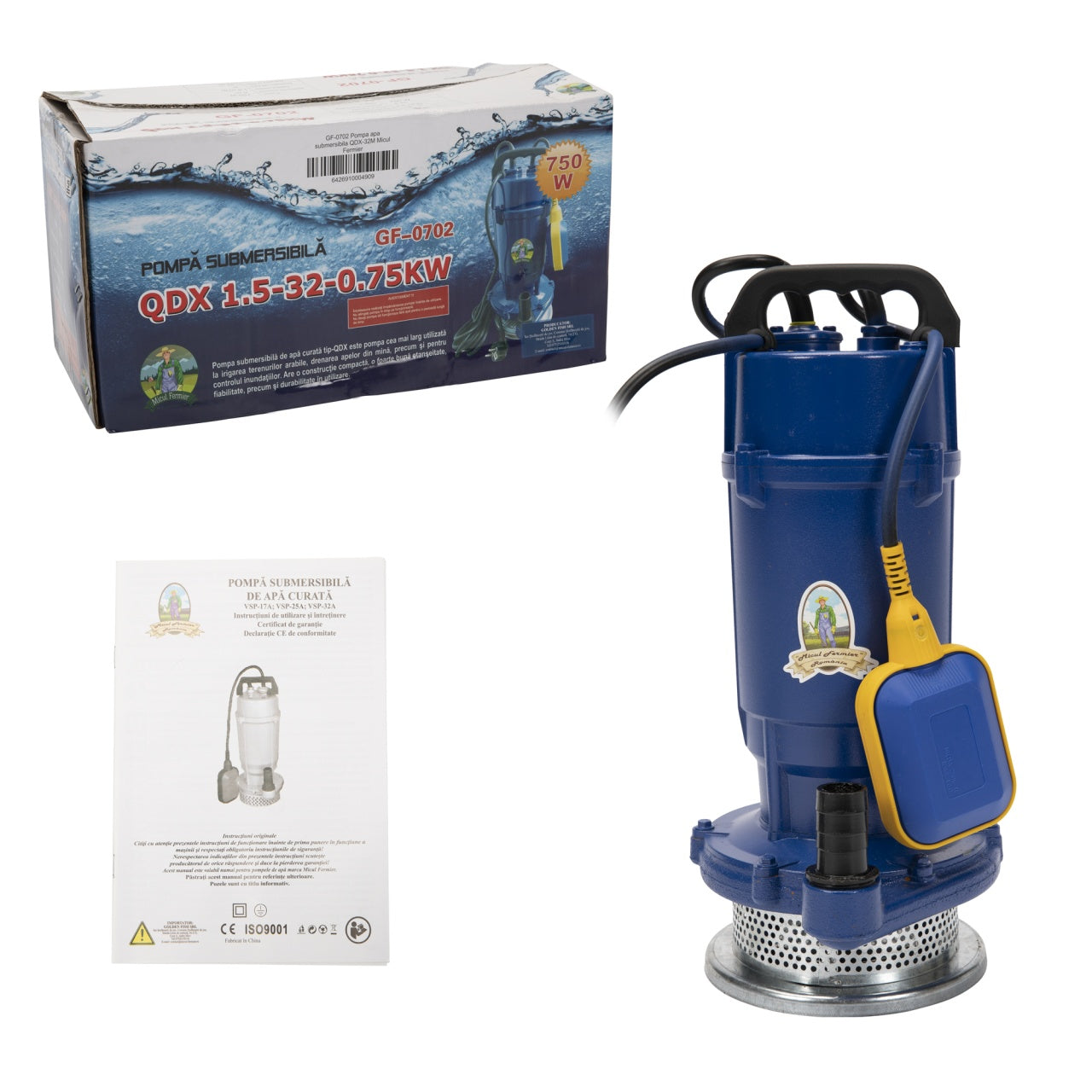 Pompa apa submersibila 32m 0,75kW Micul Fermier
