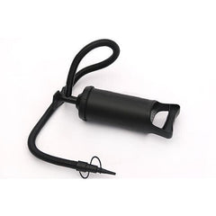 Pompa manuala pentru umflat obiecte gonflabile , colace , saltele , cu 3 adaptori pentru interconectare si furtun, negru, Kaveny
