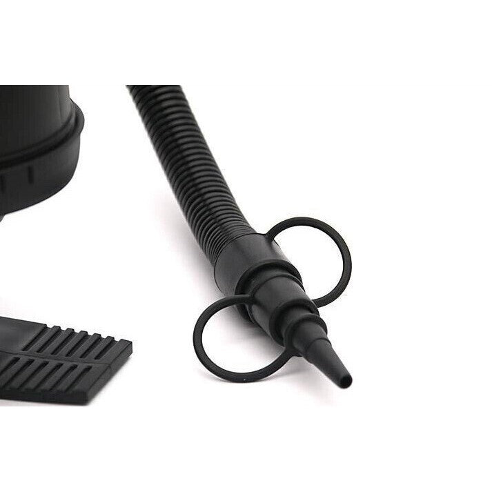 Pompa manuala pentru umflat obiecte gonflabile , colace , saltele , cu 3 adaptori pentru interconectare si furtun, negru, Kaveny