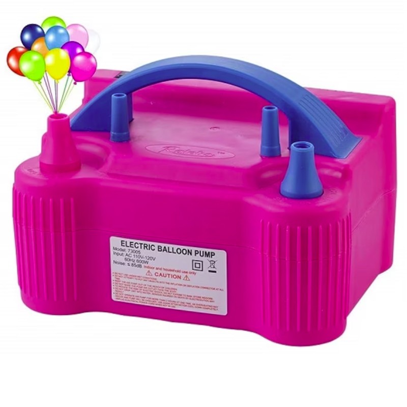 Pompa Electrica de Umflat Baloane, Kadeny, cu Doua Iesiri, 220V, Putere 600W, Accesorii petrecere, Mov