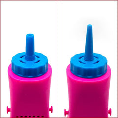 Pompa Electrica Pentru Umflat Baloane, din Plastic, Conectare la Retea, 10.5 x 10.5 x 21 cm, Portabila, Roz