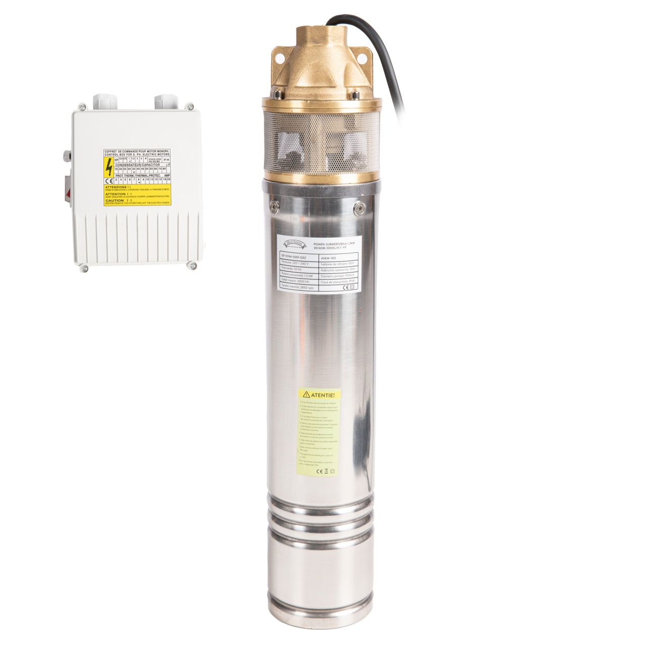 Pompa submersibila 1,3kW 30/60m 3000l/h 1" FP