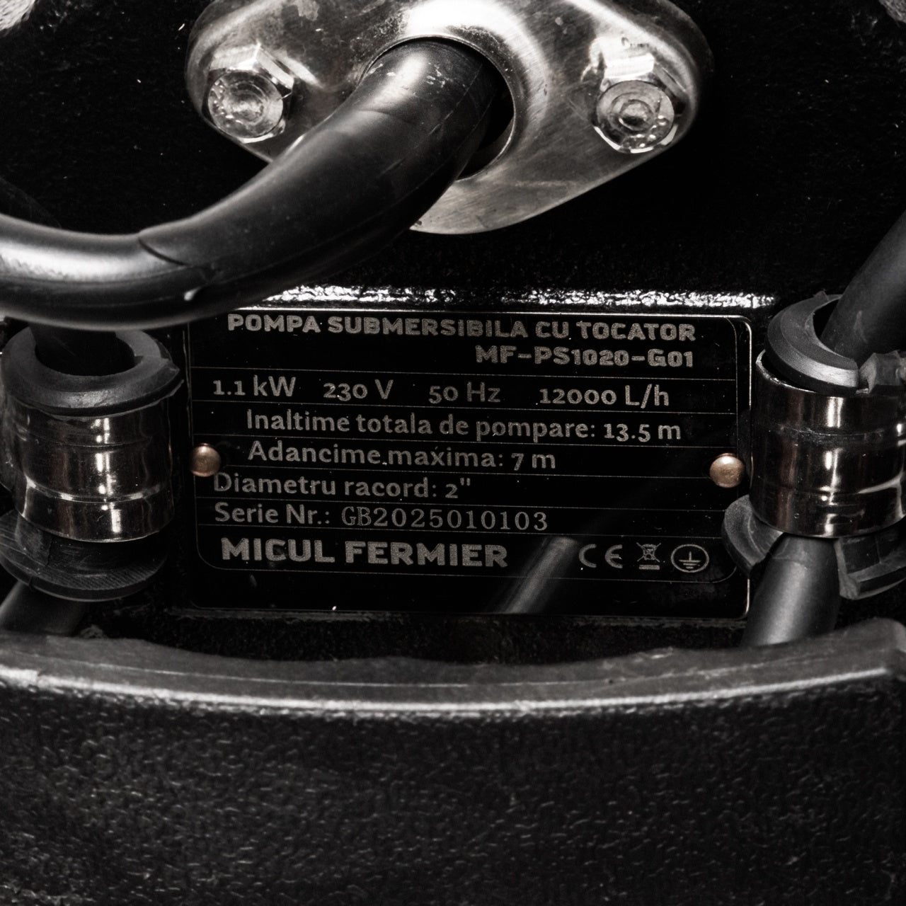 Pompa submersibila Micul Fermier 1.1 kW, 12000l/h, H13.5m