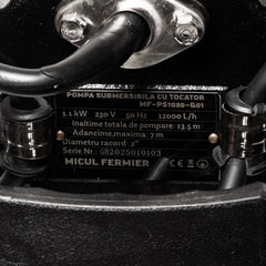 Pompa submersibila Micul Fermier 1.1 kW, 12000l/h, H13.5m