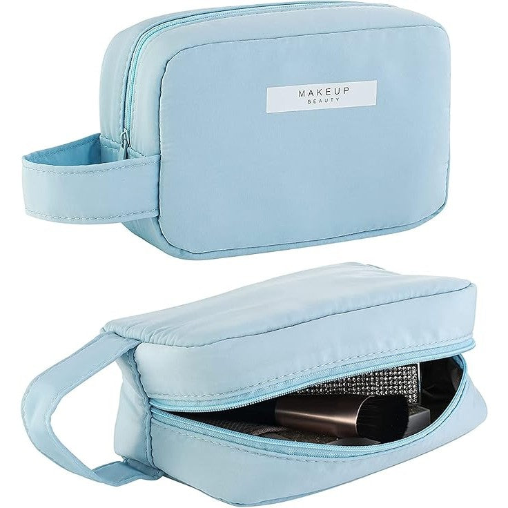 Portfard, Kadeny, cu Maner, Material Impermeabil, pentru Cosmetice, 16 x 11 x 7 cm, Albastru