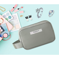 Portfard, Kadeny, cu Maner, Material Impermeabil, pentru Cosmetice, 16 x 11 x 7 cm, Verde