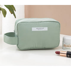 Portfard, Kadeny, cu Maner, Material Impermeabil, pentru Cosmetice, 16 x 11 x 7 cm, Verde
