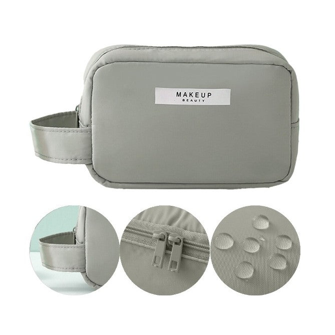 Portfard, Kadeny, cu Maner, Material Impermeabil, pentru Cosmetice, 16 x 11 x 7 cm, Verde