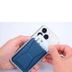 Portofel Kadeny MagSafe pentru carduri cu suport integrat, Albastru