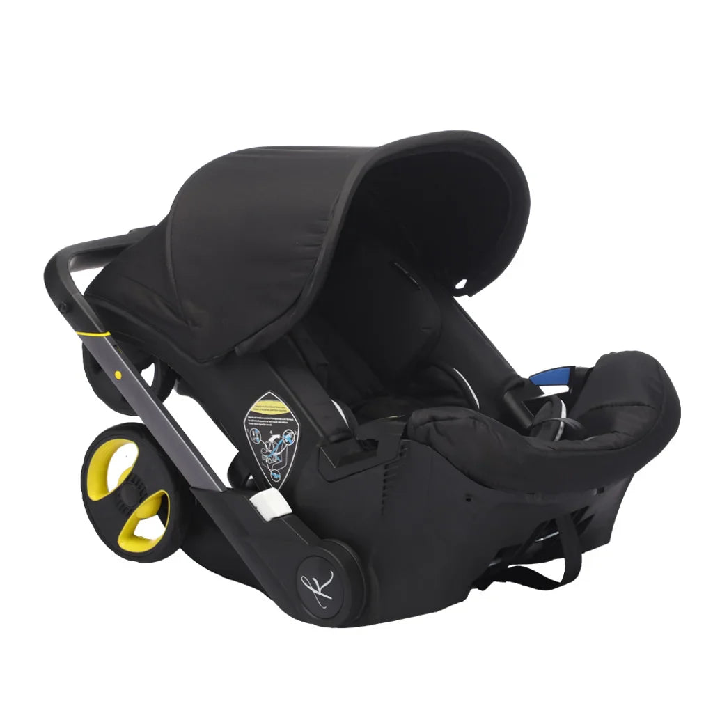 Caruciorul 2 in 1 KIDOO pentru Nou-Nascuti– scaun auto & carucior, sigur, ergonomic, elegant, perfect pentru bebelusi 0-18 luni, 0-13 kg