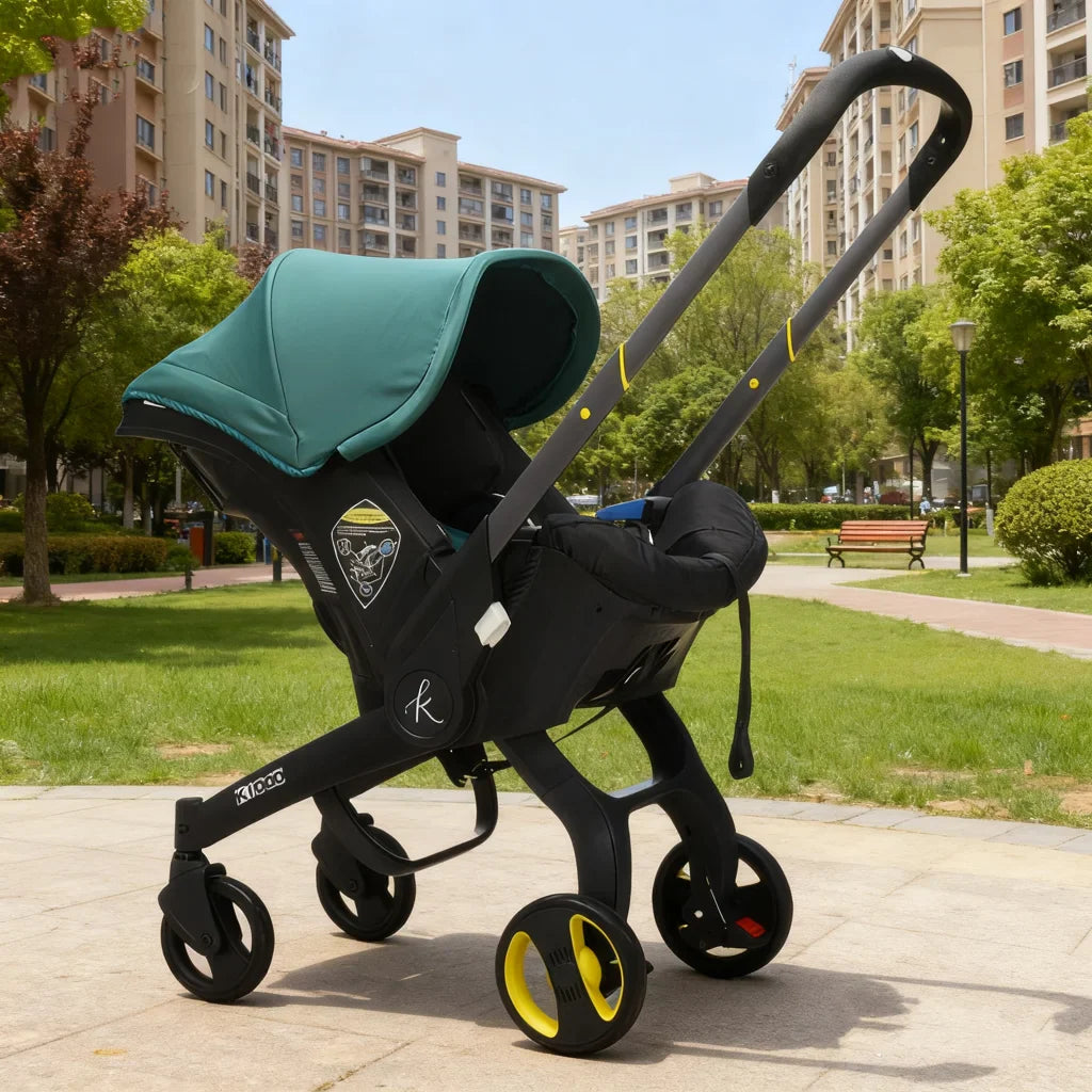 Caruciorul 2 in 1 KIDOO pentru Nou-Nascuti– scaun auto & carucior, sigur, ergonomic, elegant, perfect pentru bebelusi 0-18 luni, 0-13 kg