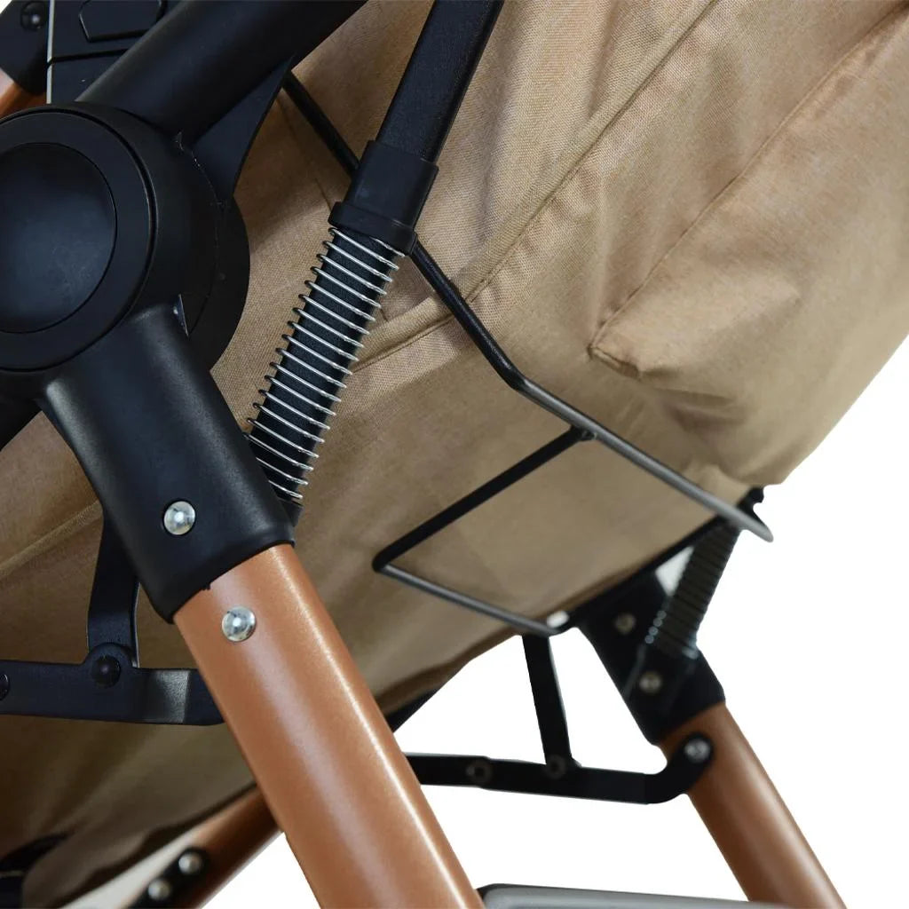 Carucior 3 in 1 KIDOO – auto i-Size, landou, scaun sport si scoica auto. Suspensii, pliere rapida, copertina extensibila, centura 5 puncte. Ideal 0–36 luni. Sistem complet pentru parinti.