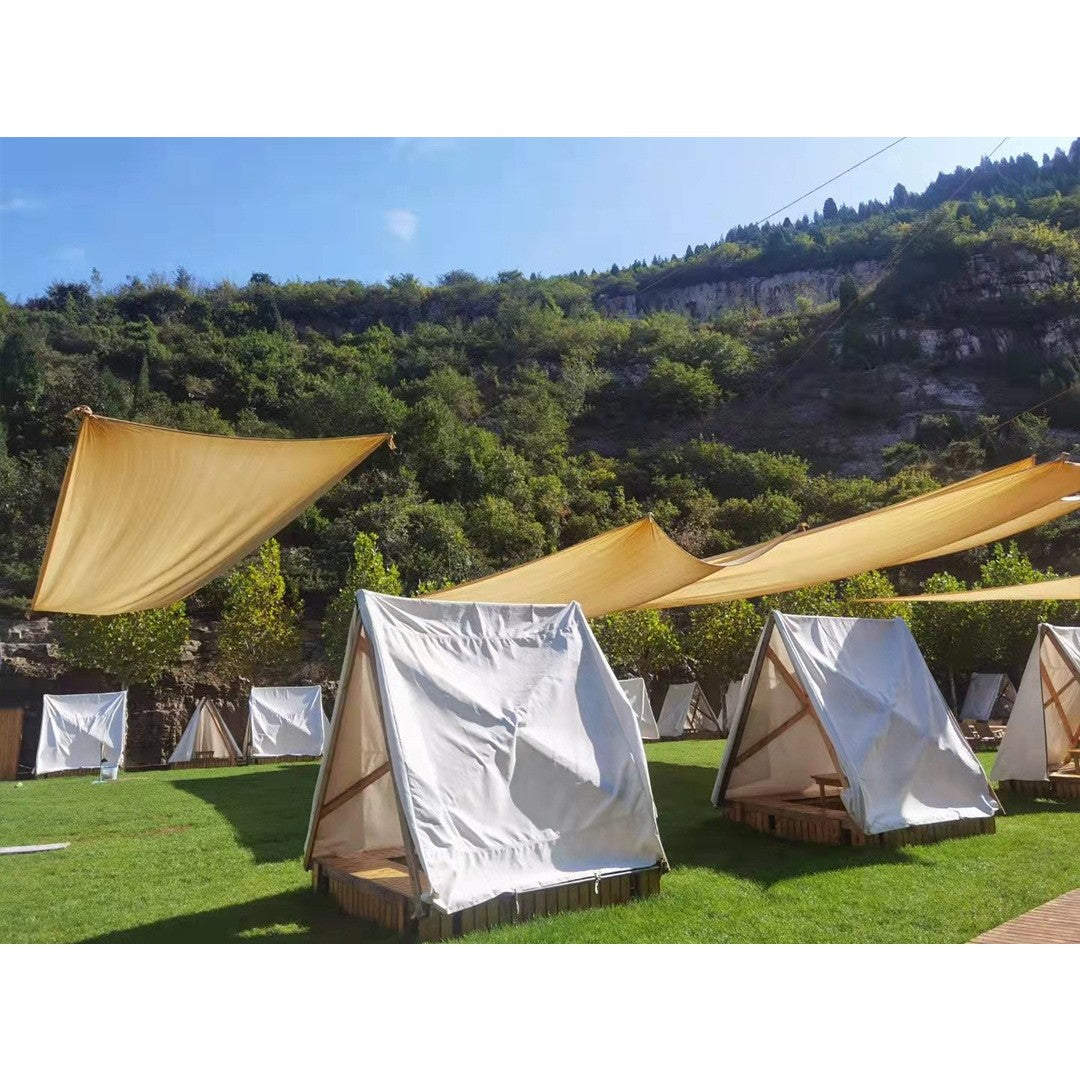 Prelata de soare/ Copertina de tip parasolar, patrata, 4x6 m, galbena, Kadeny