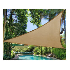 Prelata de soare/ Copertina de tip parasolar pentru terasa si gradina, Kadeny, triunghiulara, 2x2x2 m, galbena