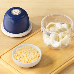 Tocator Electric pentru Bucatarie, Kadeny, Model Presa Electrica pentru Legume Fructe Carne Umpluturi Sosuri, Otel Inoxidabil, 14 x 10.5 x 10.5 cm, 350 ml, Albastru Inchis