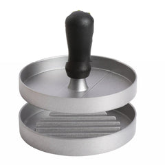 Presa manuala pentru burgeri Kadeny, material ABS si aluminiu, forma si presa, usor de curatat si folosit, 11.7 x 8.5 cm, gri