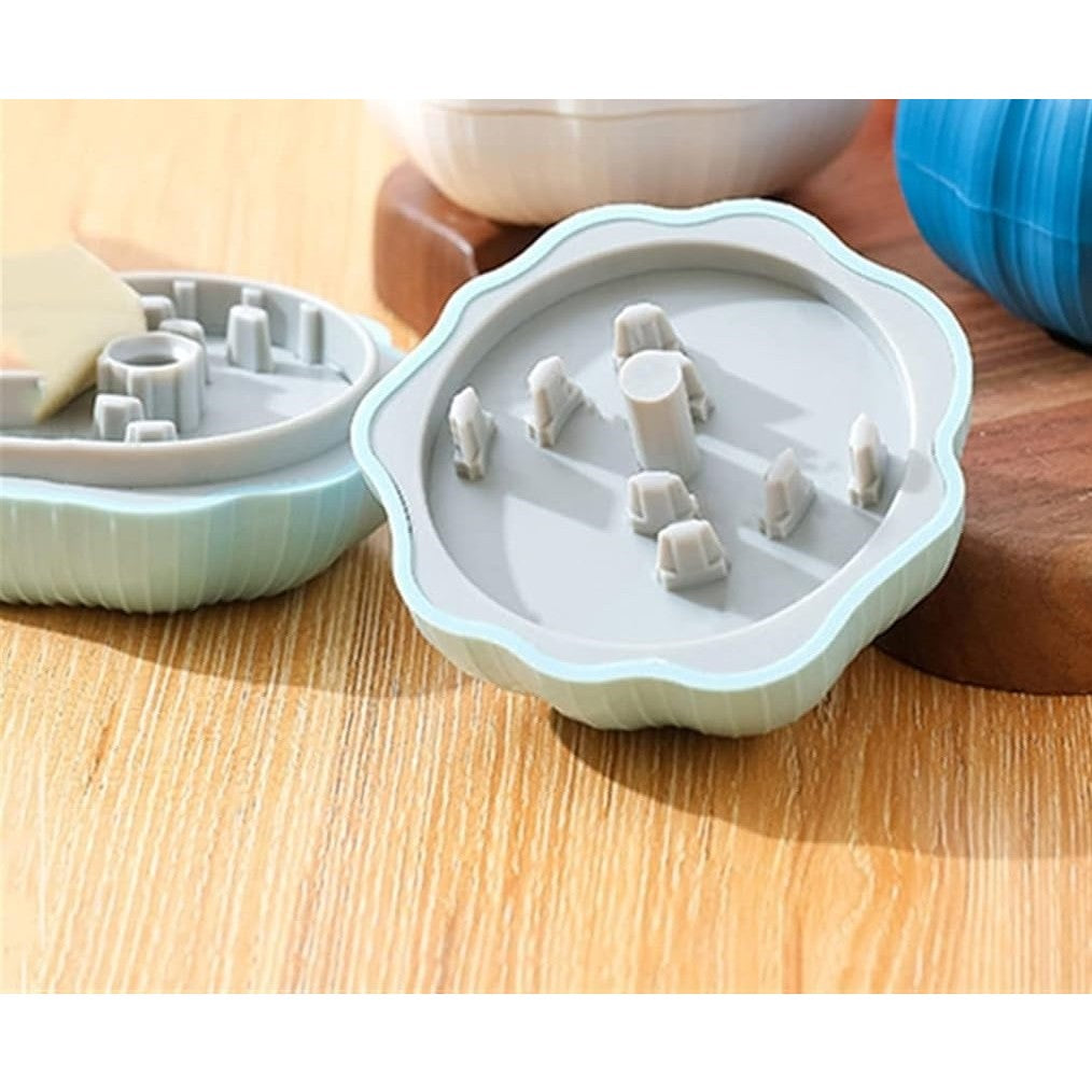 Presa Manuala pentru Usturoi, Kaveny, Model Usturoi, 7 x 7.5 cm, din Plastic, Albastru Deschis