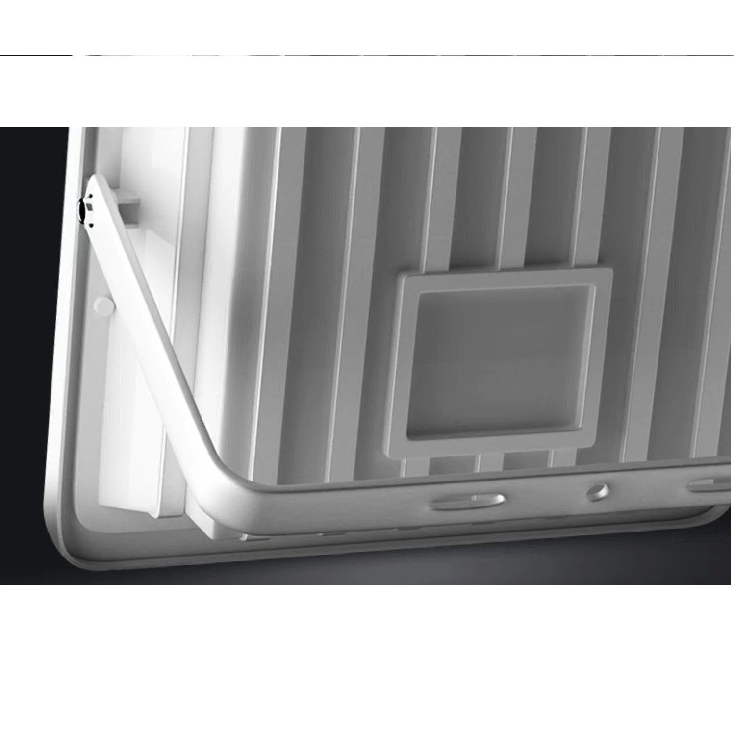 Proiector LED cu Panou Solar Kaveny, Senzor de lumina Waterproof, 100W, 23x18 cm, suport U inclus, panou afisaj nivel baterie, telecomanda, 220V, Design Modern, Alb