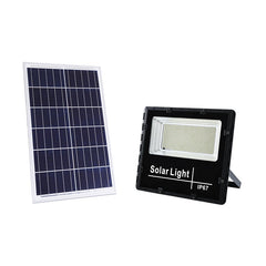 Proiector LED SMD 25W cu incarcare solara Kaveny, panou solar, cu telecomanda, suport prindere, material ABS, 1.2AH, 44 LED-uri, 79Lm, 13x13.5 cm, negru
