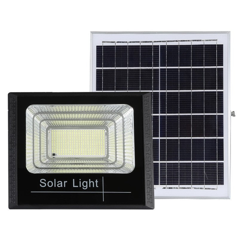 Proiector LED SMD 800W cu incarcare solara Kaveny, panou solar, cu telecomanda, suport prindere, material ABS, 20AH, 966 LED-uri, temperatura culoare 6500k, 32x26x9 cm, negru