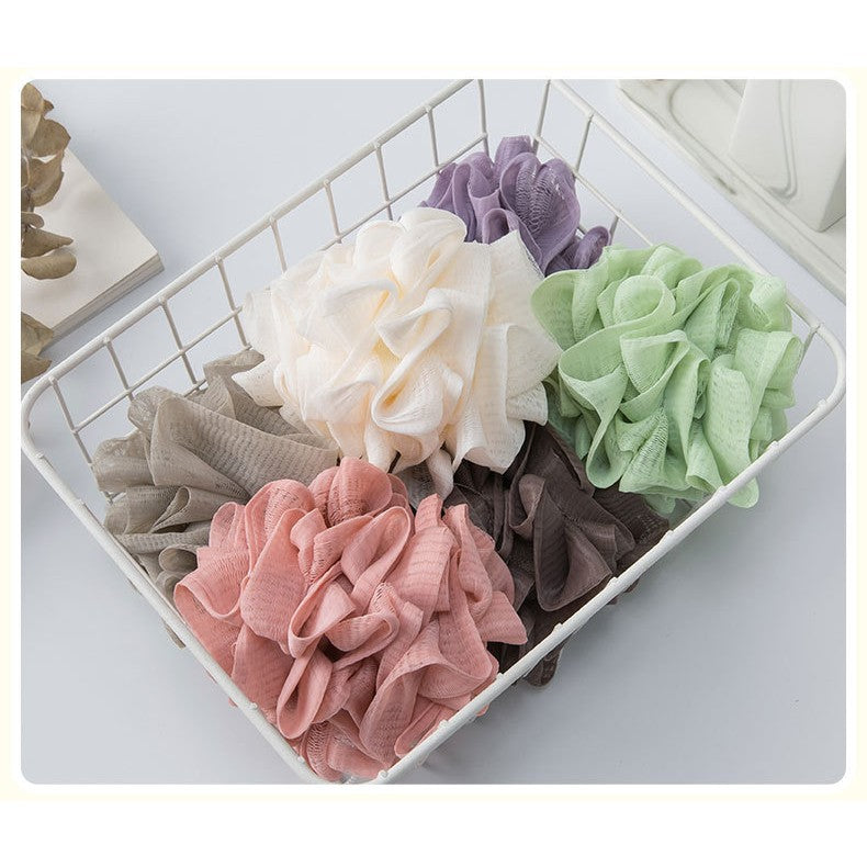 Prosop de Baie, Kadeny, 2in1, cu Burete din Plasa, 17 x 17 cm, Mov