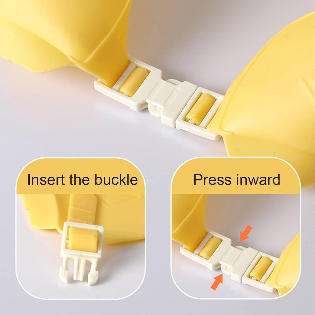 Viziera de Protectie Baie Pentru Copii, Fippy, Model Coronita, Dimensiune ajustabila, Durabil, Usor de curatat, Impotriva Samponului, pentru Ochi si Urechi, TPE+PP, 24x22 cm, Galben