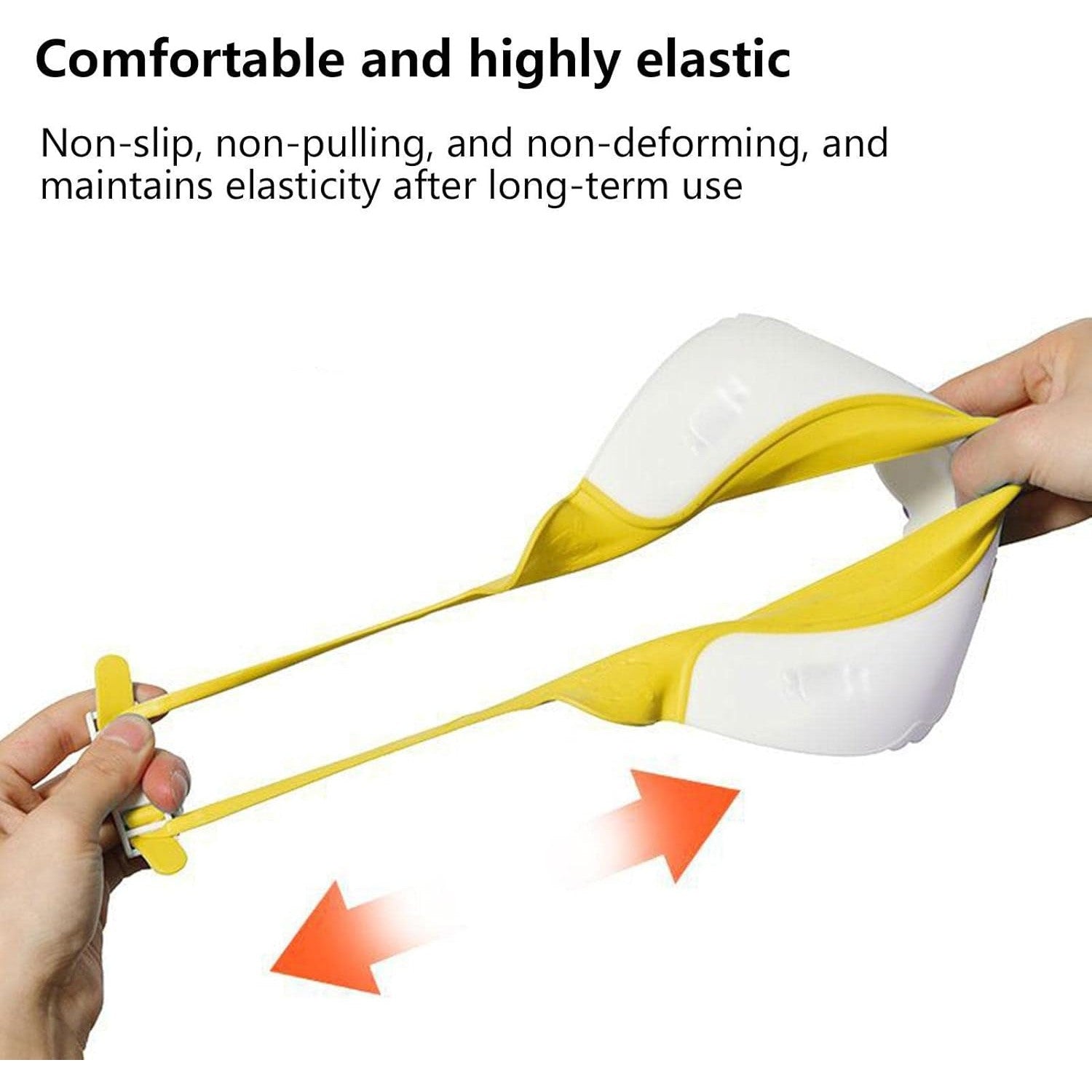 Viziera de Protectie Baie Pentru Copii, Fippy, Model Dinozaur, Dimensiune ajustabila, Durabil, Usor de curatat, Impotriva Samponului, pentru Ochi si Urechi, TPE+PP, 22x21 cm, Galben