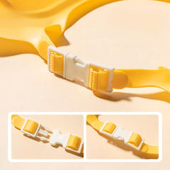 Viziera de Protectie Baie Pentru Copii, Fippy, Model Coronita Leu, Dimensiune ajustabila, Durabil, Usor de curatat, Impotriva Samponului, pentru Ochi si Urechi, TPE+PP, 21x20.5 cm, Galben