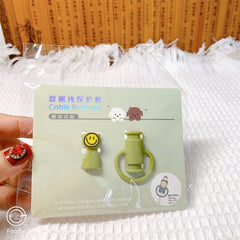 Protectie cablu USB Kadeny, din silicon, model 3, multicolor