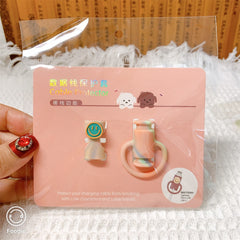 Protectie cablu USB Kadeny, din silicon, model 4, multicolor