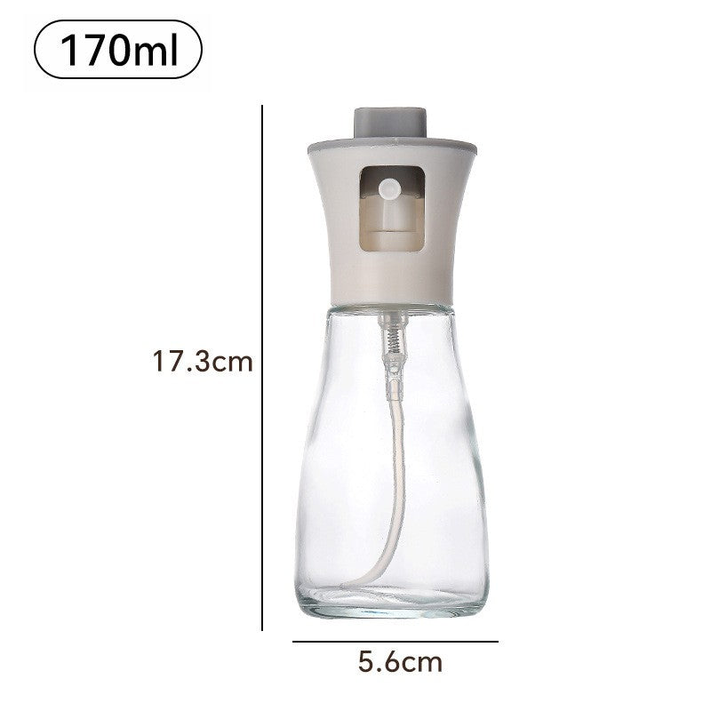 Pulverizator pentru Ulei, Kadeny, Pulverizator din Sticla pentru Otet sau Alte Lichide, Simplu Reincarcabil, Multifunctionale, 17.3 x 5.6 cm, Capacitatea 170 ml, Alb