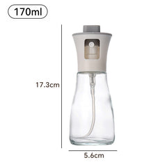 Pulverizator pentru Ulei, Kadeny, Pulverizator din Sticla pentru Otet sau Alte Lichide, Simplu Reincarcabil, Multifunctionale, 17.3 x 5.6 cm, Capacitatea 170 ml, Alb