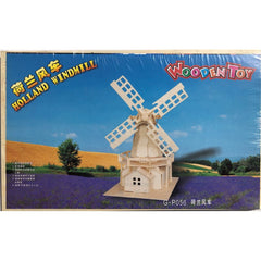 Puzzle lemn 3D - Moara de vant olandeza, 4 foi, Colorarte, G-P056