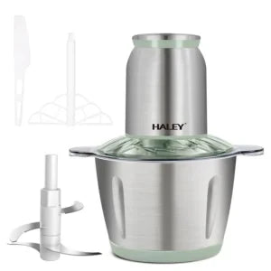 Tocator de alimente Haley HY-1238 – Putere de 500W si vas de 3L din inox pentru tocare eficienta