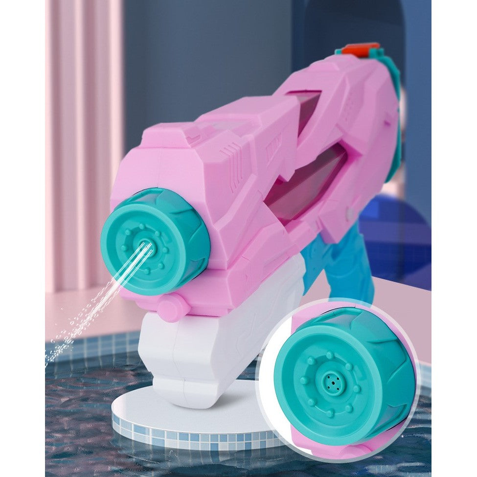 Pistol cu Apa pentru Copii, Rezervor, Pentru Piscina/Plaja, Kaveny, 6ani+,  5 duze, Quick Fill, Roz, 800ML