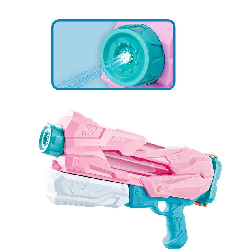 Pistol cu Apa pentru Copii, Rezervor, Pentru Piscina/Plaja, Kaveny, 6ani+,  5 duze, Quick Fill, Roz, 800ML