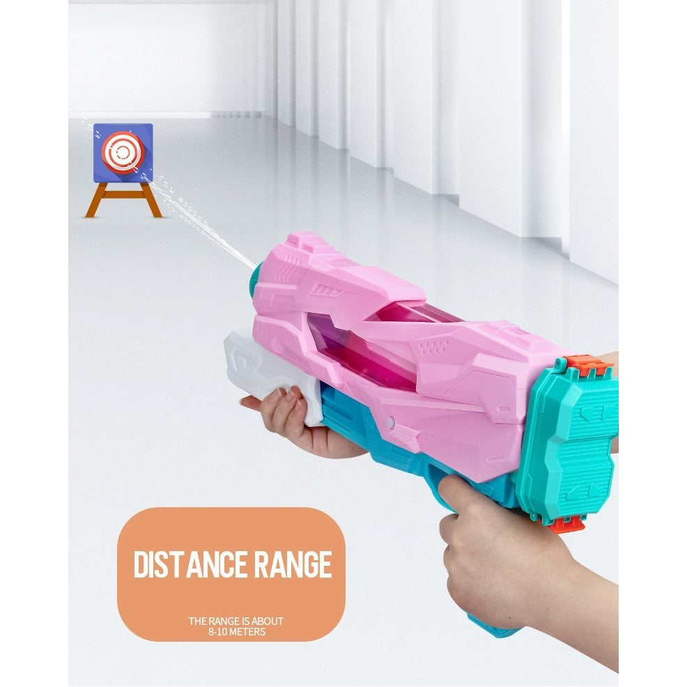 Pistol cu Apa pentru Copii, Rezervor, Pentru Piscina/Plaja, Kaveny, 6ani+,  Quick Fill, Roz, 600ML