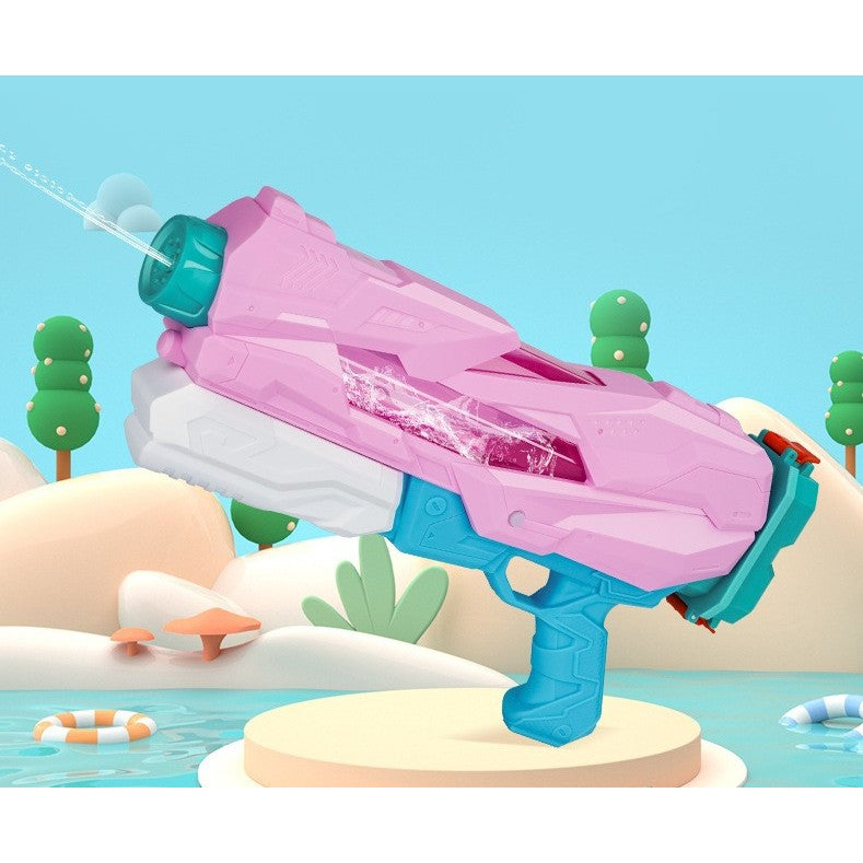 Pistol cu Apa pentru Copii, Rezervor, Pentru Piscina/Plaja, Kaveny, 6ani+,  Quick Fill, Roz, 600ML