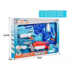 Set 4x Pistol cu Apa pentru Copii, Kaveny, 6ani+, Multicolor, 1x 900 ML +  3x 300 ML