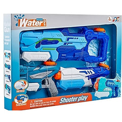 Set 3x Pistol cu Apa pentru Copii, Kaveny, 6ani+, Albastru, 1x 1000 ML +  2x 300 ML