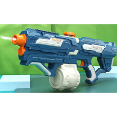 Pistol cu Apa pentru Copii, Rezervor 600ml, Kaveny, 14ani+, cu baterie 1200mAh, Electric Burst, Albastru/Alb, 1000ML