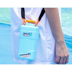 Pistol cu Apa pentru Copii, Rezervor 600ml, Kaveny, 14ani+, cu baterie 1200mAh, Electric Burst, Albastru/Alb, 1000ML